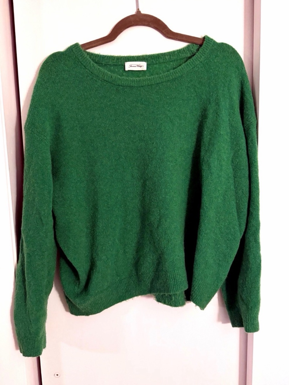 American Vintage Kelly Green Wool Blend Sweater - Small